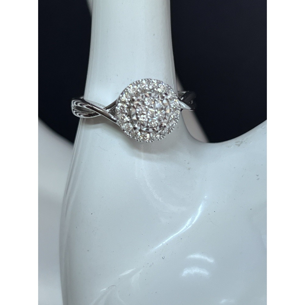 1/4 CT ROUND BRILLIANT LAB CREATED DIAMOND‎ RING SIZE 7.25 (552) - Picture 2 of 7